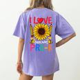 Pre School Teacher Pre-K Teacher Women's Comfort Colors T-Shirt Back Print Violet
