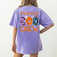 Preschool Boo Crew Preschool Halloween Teacher Kids Women's Comfort Colors T-Shirt Back Print Violet Preschool Boo Crew Preschool Halloween Teacher Kids Women's Comfort Colors T-Shirt Back Print Violet