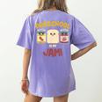 Preschool Is My Jam Teacher Shirt Women's Comfort Colors T-Shirt Back Print Violet Preschool Is My Jam Teacher Shirt Women's Comfort Colors T-Shirt Back Print Violet