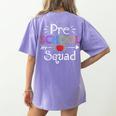 Preschool Squad Preschool Teacher Student Women's Comfort Colors T-Shirt Back Print Violet Preschool Squad Preschool Teacher Student Women's Comfort Colors T-Shirt Back Print Violet