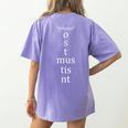 Present Active Conjugation Latin Teacher Latin Language Women's Comfort Colors T-Shirt Back Print Violet Present Active Conjugation Latin Teacher Latin Language Women's Comfort Colors T-Shirt Back Print Violet