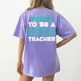 Proud Dance Instructor Choreographer Dance Teacher Women's Comfort Colors T-Shirt Back Print Violet Proud Dance Instructor Choreographer Dance Teacher Women's Comfort Colors T-Shirt Back Print Violet