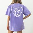 PTO Crew Back To School Matching Group Parent Teacher Women's Comfort Colors T-Shirt Back Print Violet PTO Crew Back To School Matching Group Parent Teacher Women's Comfort Colors T-Shirt Back Print Violet