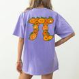 Pumpkin Pi Math Teacher Halloween Costume Geometry Women's Comfort Colors T-Shirt Back Print Violet Pumpkin Pi Math Teacher Halloween Costume Geometry Women's Comfort Colors T-Shirt Back Print Violet