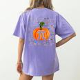 Pumpkin Pi Math Teacher Halloween Pumpkin Pi Women's Comfort Colors T-Shirt Back Print Violet Pumpkin Pi Math Teacher Halloween Pumpkin Pi Women's Comfort Colors T-Shirt Back Print Violet