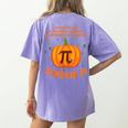 Pumpkin Pie Pi Math Teacher Shirt Halloween Men Adult Women's Comfort Colors T-Shirt Back Print Violet Pumpkin Pie Pi Math Teacher Shirt Halloween Men Adult Women's Comfort Colors T-Shirt Back Print Violet