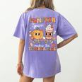 Pumpkin Spice Makes Teacher Nice Retro Fall Spooky Season Women's Comfort Colors T-Shirt Back Print Violet Pumpkin Spice Makes Teacher Nice Retro Fall Spooky Season Women's Comfort Colors T-Shirt Back Print Violet