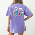 Punctuation Marks Wait What I Agree Stop English Teacher Women's Comfort Colors T-Shirt Back Print Violet Punctuation Marks Wait What I Agree Stop English Teacher Women's Comfort Colors T-Shirt Back Print Violet