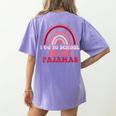 Rainbow Homeschool Mom Teacher I Go To School In My Pajamas Women's Comfort Colors T-Shirt Back Print Violet Rainbow Homeschool Mom Teacher I Go To School In My Pajamas Women's Comfort Colors T-Shirt Back Print Violet