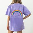 Rainbow Math Equation Teacher Nerd Retro LGBT Gay Pride Flag Women's Comfort Colors T-Shirt Back Print Violet Rainbow Math Equation Teacher Nerd Retro LGBT Gay Pride Flag Women's Comfort Colors T-Shirt Back Print Violet