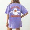 Read More Books Cute Ghost Reading Book Teacher Halloween Women's Comfort Colors T-Shirt Back Print Violet Read More Books Cute Ghost Reading Book Teacher Halloween Women's Comfort Colors T-Shirt Back Print Violet
