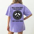 Real Goths Sack Rome History Teacher Women's Comfort Colors T-Shirt Back Print Violet