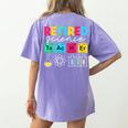 Retired Science Teacher Periodic Table Teacher Life Women's Comfort Colors T-Shirt Back Print Violet Retired Science Teacher Periodic Table Teacher Life Women's Comfort Colors T-Shirt Back Print Violet