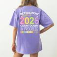 Retirement Class Of 2026 Teacher Countdown Loading Teacher Women's Comfort Colors T-Shirt Back Print Violet Retirement Class Of 2026 Teacher Countdown Loading Teacher Women's Comfort Colors T-Shirt Back Print Violet