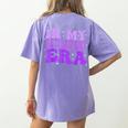 In My Retirement Era Groovy Retired Teacher 2025 Women Women's Comfort Colors T-Shirt Back Print Violet In My Retirement Era Groovy Retired Teacher 2025 Women Women's Comfort Colors T-Shirt Back Print Violet