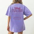 Retiring Teacher Tshirt For Retired Teachers For Men Women Women's Comfort Colors T-Shirt Back Print Violet