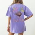Retro BIOLOGY TEACHERS LOVE BRAINS This Is My Scary STEM Women's Comfort Colors T-Shirt Back Print Violet Retro BIOLOGY TEACHERS LOVE BRAINS This Is My Scary STEM Women's Comfort Colors T-Shirt Back Print Violet