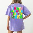 Retro Groovy In My Glowing Teacher Era Happy Teacher's Day Women's Comfort Colors T-Shirt Back Print Violet Retro Groovy In My Glowing Teacher Era Happy Teacher's Day Women's Comfort Colors T-Shirt Back Print Violet