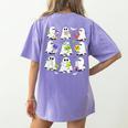 Retro Halloween Science Teacher Ghost Laboratory Teacher Women's Comfort Colors T-Shirt Back Print Violet Retro Halloween Science Teacher Ghost Laboratory Teacher Women's Comfort Colors T-Shirt Back Print Violet