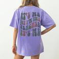 Retro IT'S ME Hi I'm The TEACHER Groovy Testing Squad Pink Women's Comfort Colors T-Shirt Back Print Violet Retro IT'S ME Hi I'm The TEACHER Groovy Testing Squad Pink Women's Comfort Colors T-Shirt Back Print Violet