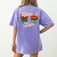 Retro Kickin It 3rd Grade Style Teacher Back To School Men Women Women's Comfort Colors T-Shirt Back Print Violet Retro Kickin It 3rd Grade Style Teacher Back To School Men Women Women's Comfort Colors T-Shirt Back Print Violet