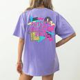 Retro Physical Education Vibes Gym Teacher Phys Ed Teacher Women's Comfort Colors T-Shirt Back Print Violet