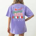 Retro Sleighing Math Problems Santa Math Teacher Christmas Women's Comfort Colors T-Shirt Back Print Violet Retro Sleighing Math Problems Santa Math Teacher Christmas Women's Comfort Colors T-Shirt Back Print Violet