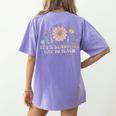 Retro I Teach Tiny Humans About Jesus Christian Teacher Women's Comfort Colors T-Shirt Back Print Violet Retro I Teach Tiny Humans About Jesus Christian Teacher Women's Comfort Colors T-Shirt Back Print Violet