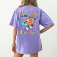 Retro Teaching Is My Superpower Apple Teacher Appreciation Women's Comfort Colors T-Shirt Back Print Violet Retro Teaching Is My Superpower Apple Teacher Appreciation Women's Comfort Colors T-Shirt Back Print Violet
