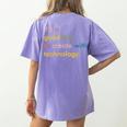 Retro Technology Teacher Shirt Tech Teacher Women's Comfort Colors T-Shirt Back Print Violet Retro Technology Teacher Shirt Tech Teacher Women's Comfort Colors T-Shirt Back Print Violet