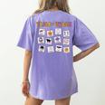 Retro Trick Or Treat Halloween Special Education Teacher Women's Comfort Colors T-Shirt Back Print Violet