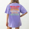 Riddle Wordplay Joke For Grammar Nerds And Teachers Women's Comfort Colors T-Shirt Back Print Violet