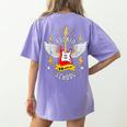 Rockin 50 Days Of School 50th Day Of School Teacher Student Men Women Girls Kids Women's Comfort Colors T-Shirt Back Print Violet Rockin 50 Days Of School 50th Day Of School Teacher Student Men Women Girls Kids Women's Comfort Colors T-Shirt Back Print Violet