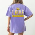 I Rule Math Ruler Mathematics Pun Math Teacher Men Women Girls Kids Women's Comfort Colors T-Shirt Back Print Violet I Rule Math Ruler Mathematics Pun Math Teacher Men Women Girls Kids Women's Comfort Colors T-Shirt Back Print Violet