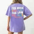 The More You Say The Less We Play PE Teacher Men Women Women's Comfort Colors T-Shirt Back Print Violet The More You Say The Less We Play PE Teacher Men Women Women's Comfort Colors T-Shirt Back Print Violet