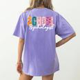 School Psychologist Rainbow Psychology Teacher Women's Comfort Colors T-Shirt Back Print Violet School Psychologist Rainbow Psychology Teacher Women's Comfort Colors T-Shirt Back Print Violet
