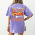 School Thankful I Teach The Cutest Little Turkeys Thanksgiving Teacher Women's Comfort Colors T-Shirt Back Print Violet School Thankful I Teach The Cutest Little Turkeys Thanksgiving Teacher Women's Comfort Colors T-Shirt Back Print Violet