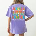 School's Out Forever Retirement 2026 Retro Retired Teacher Women's Comfort Colors T-Shirt Back Print Violet