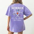 Science It's Like Magic But Real Teachers Students Scientist Women's Comfort Colors T-Shirt Back Print Violet Science It's Like Magic But Real Teachers Students Scientist Women's Comfort Colors T-Shirt Back Print Violet