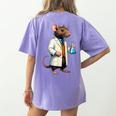 Science Rat Lab Science Scientist Mouse Teacher Chemistry Women's Comfort Colors T-Shirt Back Print Violet Science Rat Lab Science Scientist Mouse Teacher Chemistry Women's Comfort Colors T-Shirt Back Print Violet