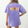 Science Of Reading ELA Teachers Thankful For Books Women's Comfort Colors T-Shirt Back Print Violet Science Of Reading ELA Teachers Thankful For Books Women's Comfort Colors T-Shirt Back Print Violet