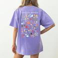 Science Teacher Alphabet Science Is All Around Us Teacher Women's Comfort Colors T-Shirt Back Print Violet