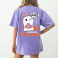 Science Teacher Cute Ghost Halloween Teacher Men Women Women's Comfort Colors T-Shirt Back Print Violet Science Teacher Cute Ghost Halloween Teacher Men Women Women's Comfort Colors T-Shirt Back Print Violet