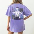 Science Teacher Halloween Skeleton Scientist Chemistry Women's Comfort Colors T-Shirt Back Print Violet Science Teacher Halloween Skeleton Scientist Chemistry Women's Comfort Colors T-Shirt Back Print Violet