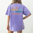 Science Teacher Its A Good Day To Teach Science Earth Women's Comfort Colors T-Shirt Back Print Violet