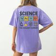 Science Teacher Periodic Table Jokes Chemistry Pun Women's Comfort Colors T-Shirt Back Print Violet Science Teacher Periodic Table Jokes Chemistry Pun Women's Comfort Colors T-Shirt Back Print Violet