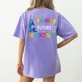 Science Teacher Teaching Future Scientists School Instructor Women's Comfort Colors T-Shirt Back Print Violet Science Teacher Teaching Future Scientists School Instructor Women's Comfort Colors T-Shirt Back Print Violet