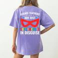 Science Teachers Are Just Superheroes In Disguise Women Men Women's Comfort Colors T-Shirt Back Print Violet Science Teachers Are Just Superheroes In Disguise Women Men Women's Comfort Colors T-Shirt Back Print Violet