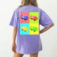 Scooter Physical Education PE Gym Teacher Women's Comfort Colors T-Shirt Back Print Violet Scooter Physical Education PE Gym Teacher Women's Comfort Colors T-Shirt Back Print Violet