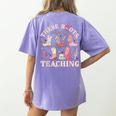 These Boots Are Made For Teaching Western Cowgirl Teacher Women's Comfort Colors T-Shirt Back Print Violet These Boots Are Made For Teaching Western Cowgirl Teacher Women's Comfort Colors T-Shirt Back Print Violet